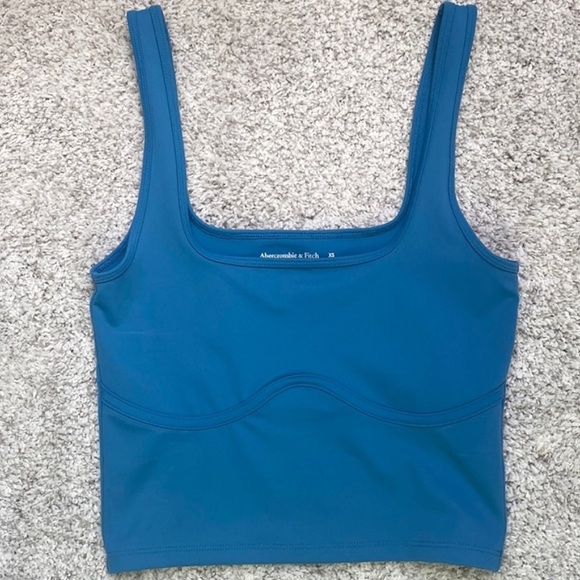 Abercrombie & Fitch Seamless Fabric Corset Squareneck Tank, Size XS - Picture 6 of 9